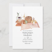 ダスティーオータムシュライン ボヘミアンベディング 招待状 (正面)