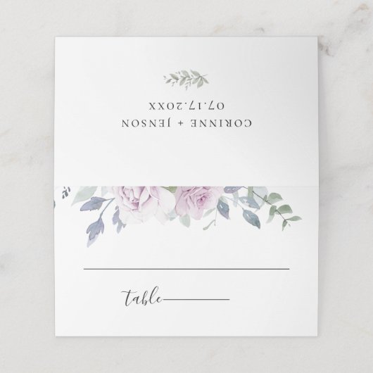 ダスティーガーデン フラワー ウェディング プレイスカード (外部開封)