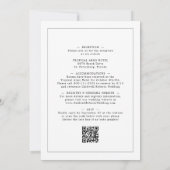 ダスティーグリーン ユーカリ 全てを一つに エレガントなウェディング 招待状 (裏面)