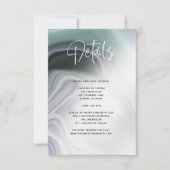 ダスティーサグリーン ラリック アゲート 詳細 招待状 (正面)