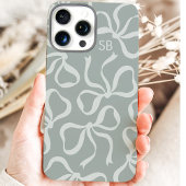 ダスティーサージ bow モノグラム Case-Mate iPhoneケース
