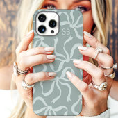 ダスティーサージ bow モノグラム Case-Mate iPhoneケース