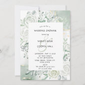 ダスティージュウォーターフローラウェディングシャワー 招待状 (正面)