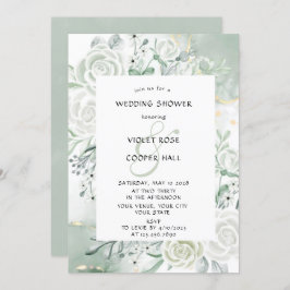 ダスティージュウォーターフローラウェディングシャワー 招待状