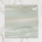 ダスティージュグリーンウォーター色金ゴールド幾何結婚の フェイバータグ (裏面)