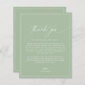 ダスティージュグリーンサンキューカード (正面/裏面)