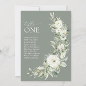 ダスティージュグリーンテーブルシーティングチャートカード (正面)