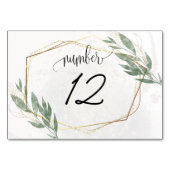 ダスティージュグリーンユーカリモダンフローラ緑 テーブルナンバー (裏面)