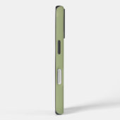 ダスティージュグリーン無地のカラー Case-Mate iPhoneケース (裏面 / 右)