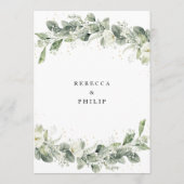 ダスティージュグリーン結婚のフラットメニュー メニュー (裏面)