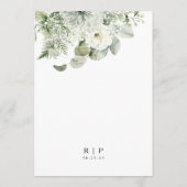 ダスティージュグリーン結婚のフラットメニュー メニュー (裏面)