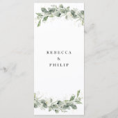 ダスティージュグリーン結婚のフラットメニュー メニュー (裏面)