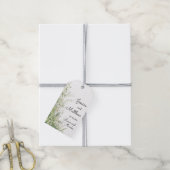 ダスティージュグリーン結婚の花 ギフトタグ (より糸付き)