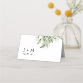 ダスティージュグリーン結婚ズ折り プレイスカード (裏面)