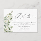 ダスティージュグリーン結婚ズ詳細カード エンクロージャーカード (正面)