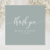 ダスティージュミニマリスト結婚スクリプト サンキューカード