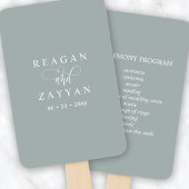 ダスティージュミニマル結婚式 プログラム ハンドファン