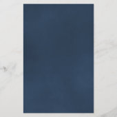 ダスティースルブルーバラ予算結婚式招待状 (裏面)