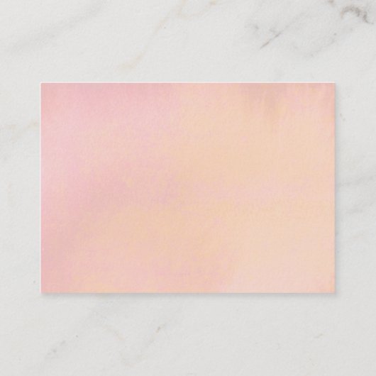 ダスティーバラピーチ結婚フローラのWebサイトカード 名刺 (裏面)