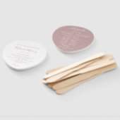 ダスティーバラボタニカルブランチ結婚式 プログラム ハンドファン (組立なし)