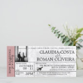 ダスティーバラ結婚ブラジル搭乗券招待状 (スタンド正面)