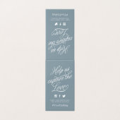 ダスティーパーソナライズされたブ結婚ルーのハッシュタグ記号 (外部フラット)