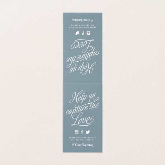 ダスティーパーソナライズされたブ結婚ルーのハッシュタグ記号 (外部フラット)