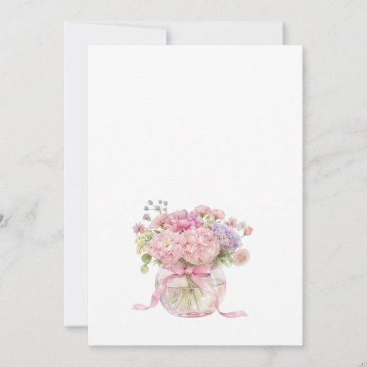 ダスティービクトリアンブルーガーデンティーブライダルシャワー 招待状 (裏面)