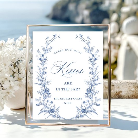 ダスティービクトリアンブルーガーデンフランスのブライダルシャワー ポスター