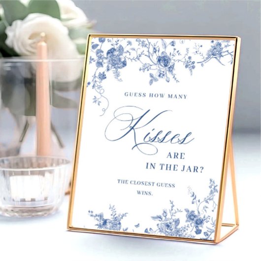 ダスティービクトリアンブルーガーデンフランスのブライダルシャワー ポスター