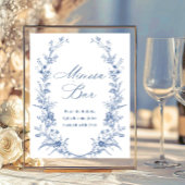 ダスティービクトリアンブルーガーデンフランスのミモサバーサイン ポスター