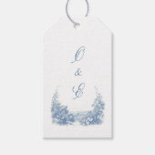 ダスティービクトリアンブルーバロックの紋章 ギフトタグ (正面)