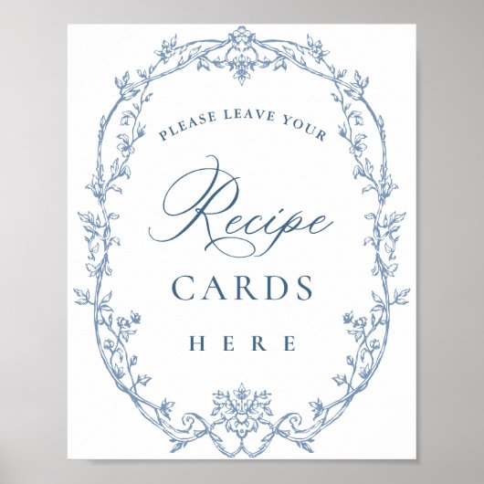 ダスティービクトリアンブ華美ルフローラレシピカード ポスター (正面)