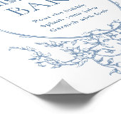 ダスティービクトリアンブ華美ルーブルーフローラミモサバー標識 ポスター (角)