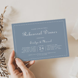 ダスティーフォーマルブミニマルルーリハーサルディナー 招待状