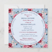 ダスティーブルーとバーガンディーのブライダルシャワー (正面)