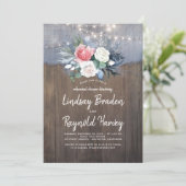 ダスティーブルーとブラッシュのラスティックリハーサルディナー 招待状 (スタンド正面)