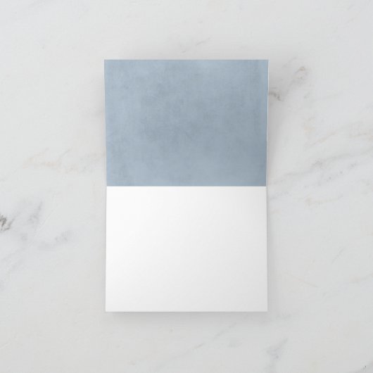 ダスティーブルーとベイビーズブレスのウェディングサンクス サンキューカード (内部)