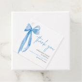 ダスティーブルーのお嬢さん、結婚式目前！ ブライダルシャワー フェイバータグ (インサイチュ)