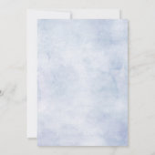 ダスティーブルーのアジサイ ブライダルシャワーティーパーティー 招待状 (裏面)