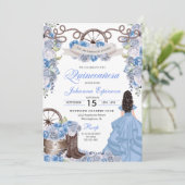 ダスティーブルーのウェスタンランチェロのキンセアニエラ 招待状 (スタンド正面)