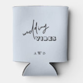 ダスティーブルーのウェディングムード 缶クーラー (正面)