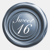 ダスティーブルーのキャンドルワックスシールドリップ スイート16 ウェディング