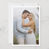 ダスティーブルーのコテージ　結婚式のご案内カード セーブザデート (裏面)