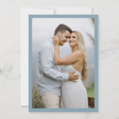 ダスティーブルーのコテージ 結婚式のご案内カード セーブザデート (裏面)