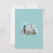 ダスティーブルーのポンパレムペンケージカード 招待状 (裏面)