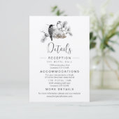 ダスティーブルーのポンパレムペンケージカード 招待状 (スタンド正面)