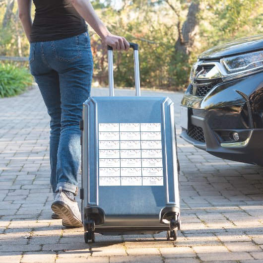 ダスティーブルーのワイルドフラワーのブライダルシャワーのゲスト住所ラベル シール (スーツケースインサイチュ)