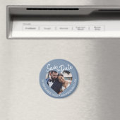 ダスティーブルーの写真 現代スクリプトの結婚式予告 マグネット (インサイチュ (食洗機))