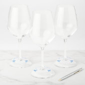 ダスティーブルーの彼女がついに結婚する バチェロレッテ ワイングラスタグ (セット)